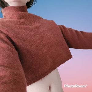 Free People Cashmere Cropped Sweater XS
